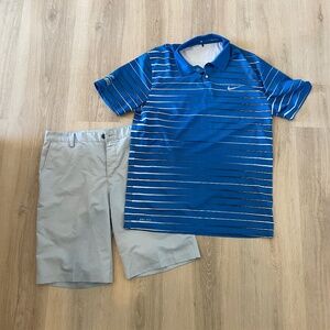 Men’s Golf Shorts and Shirt